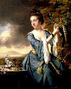 Joseph wright of derby Elizabeth Mrs John Bostock china oil painting artist